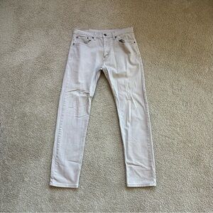 Levi Men's Classic White Jeans